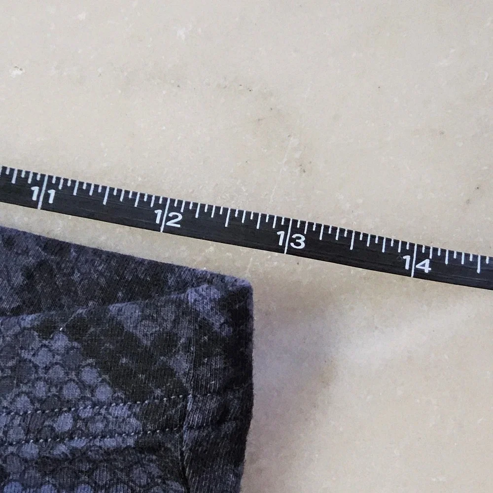 Old Navy Snakeskin Print Stirrup Leggings‎ Womens Medium Blue Black - Picture 7 of 11